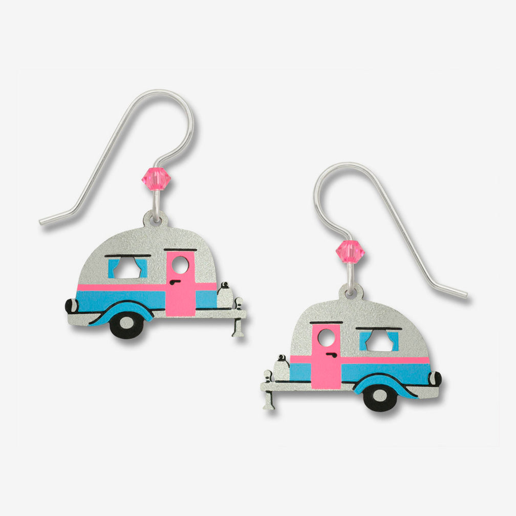 Sienna Sky Earrings: Road Trip! Retro Travel Trailer