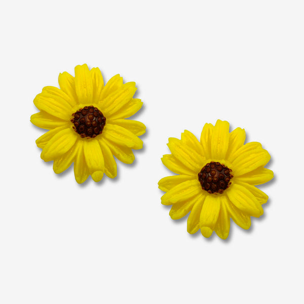 Sienna Sky Post Earrings: Yellow Sunflower