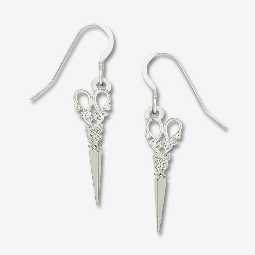 Sienna Sky Earrings: Antique Scissors