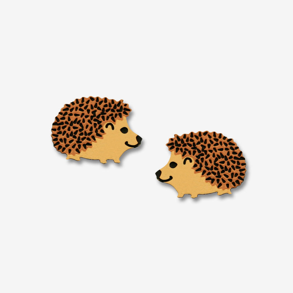 Sienna Sky Post Earrings: Hedgehog