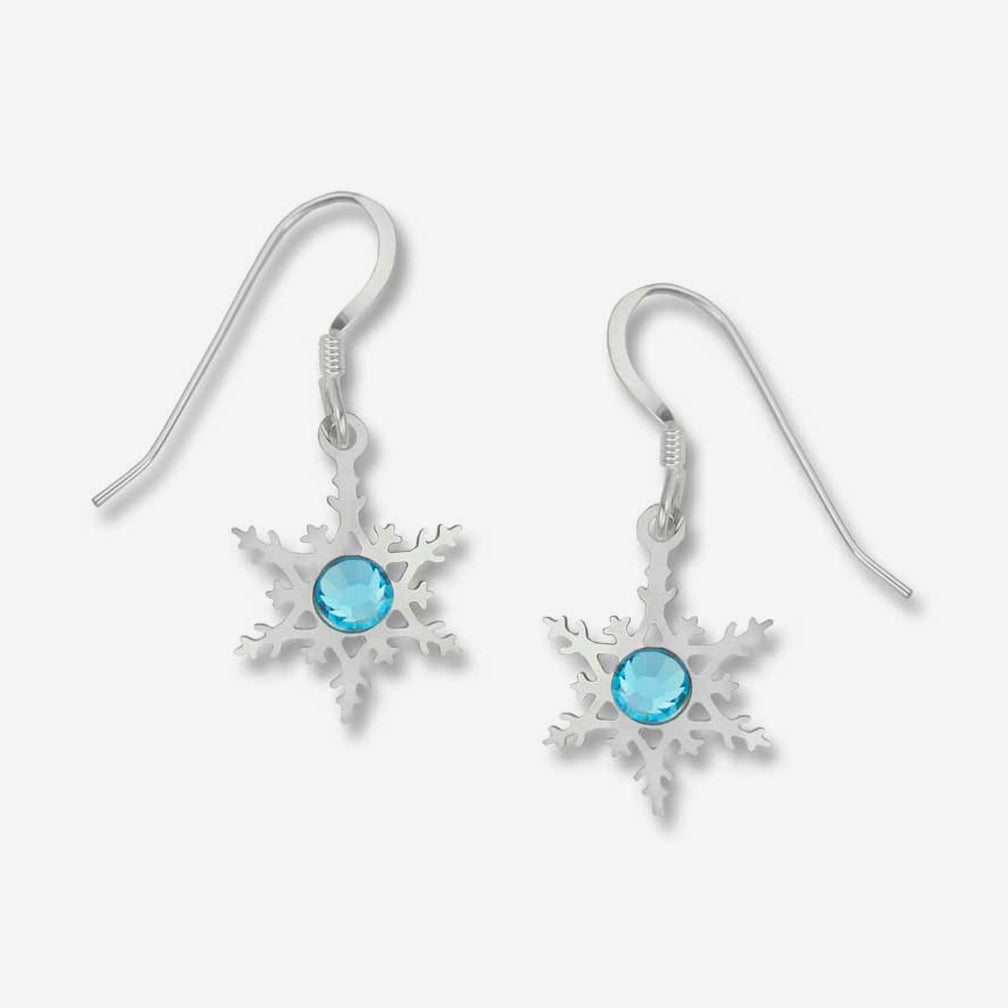 Sienna Sky Earrings: Filigree Snowflake