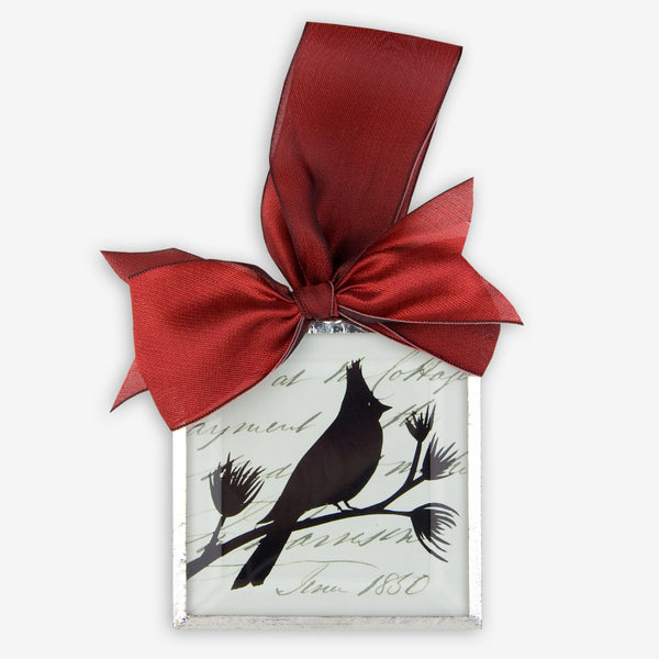 Silhouettes and More: Beveled Glass Ornaments: Cardinal