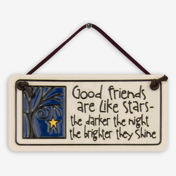 Spooner Creek: Mini Charmer Tiles: Good Friends Are Like Stars