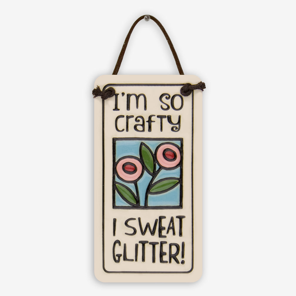 Spooner Creek: Mini Charmer Tiles: I Sweat Glitter