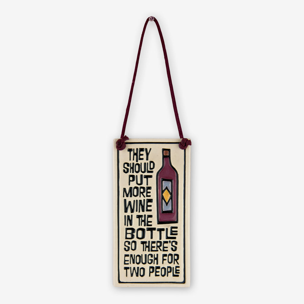 Spooner Creek: Wine Tag Tiles: They Should Put More Wine In The Bottle