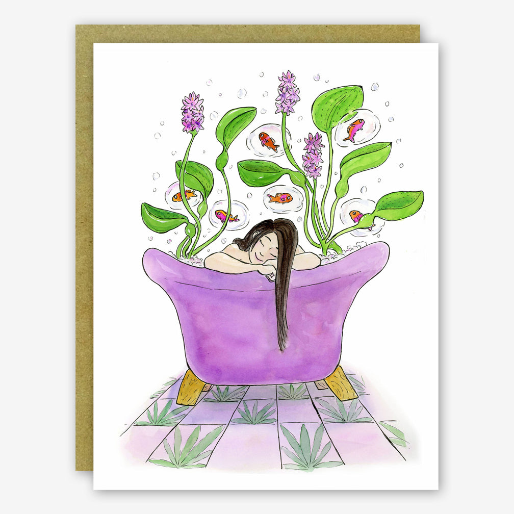 SquidCat, Ink Anytime Card: Water Hyacinth Bath