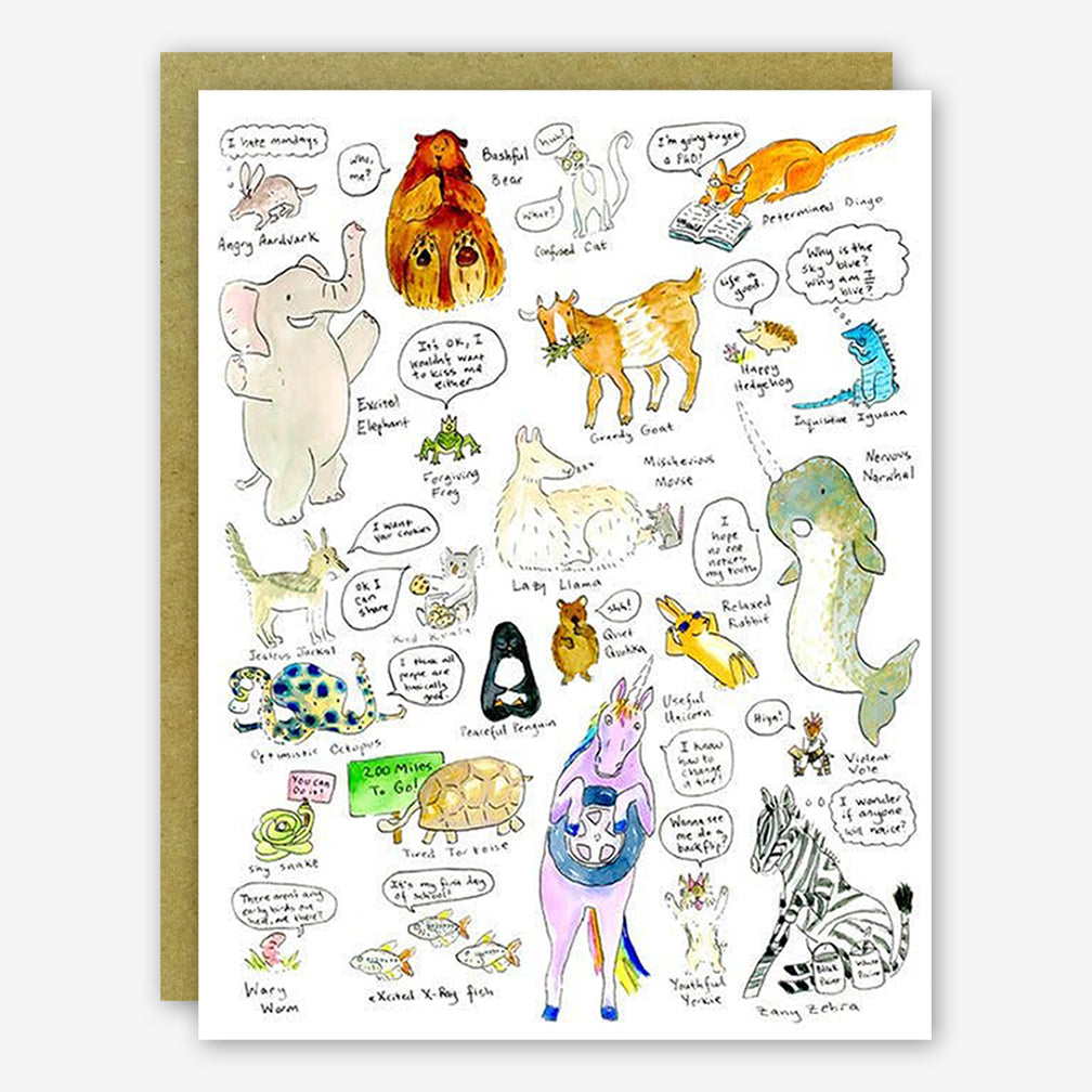 SquidCat, Ink Baby Card: Animal Alphabet