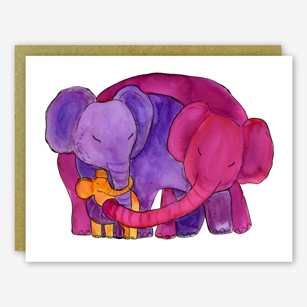 SquidCat, Ink Baby Card: Elephant Hug