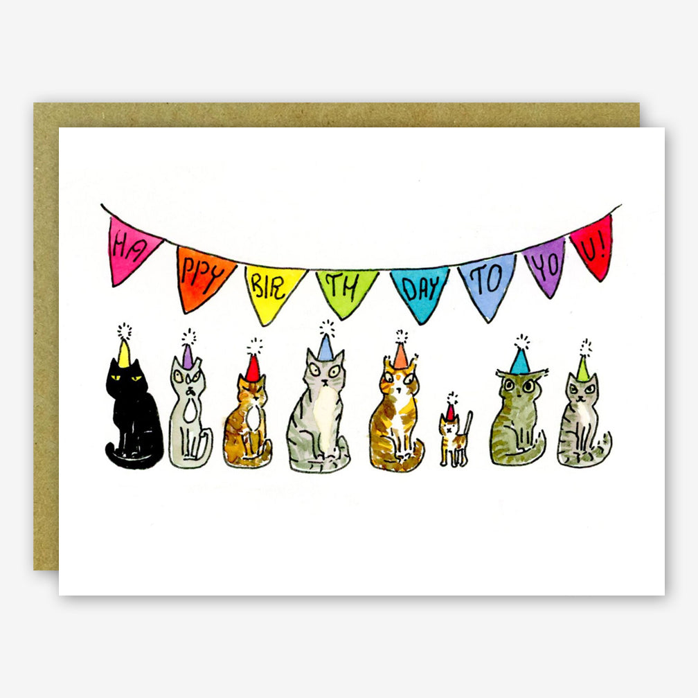 SquidCat, Ink Birthday Card: Cats