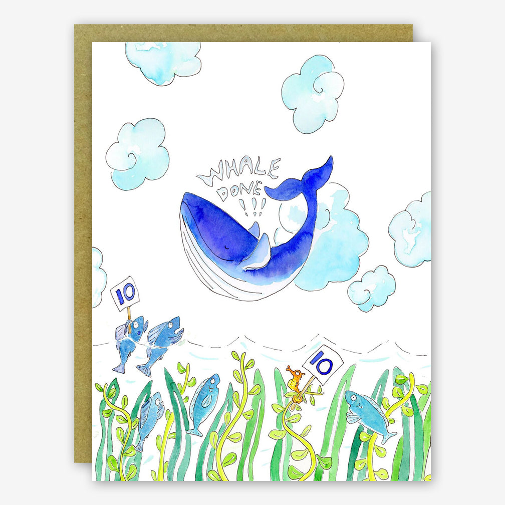 SquidCat, Ink Congratulations Card: Whale Done
