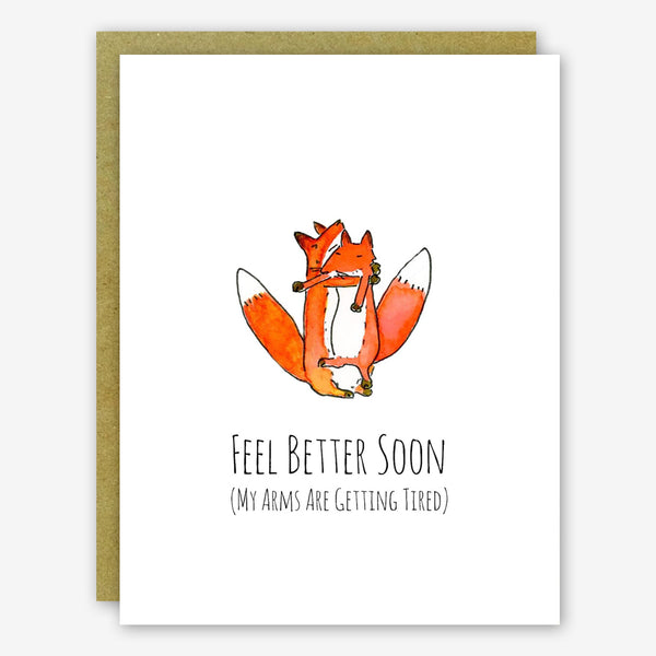 SquidCat, Ink Get Well Card: Fox Hug