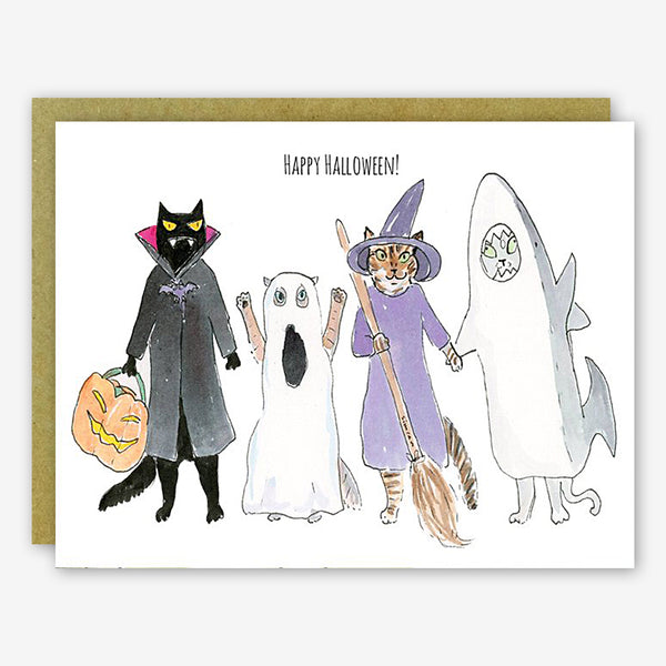 SquidCat, Ink Halloween Card: Kitty Costumes