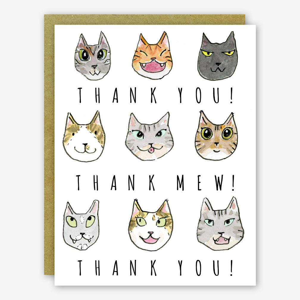 SquidCat, Ink Thank You Card: Thank Mew