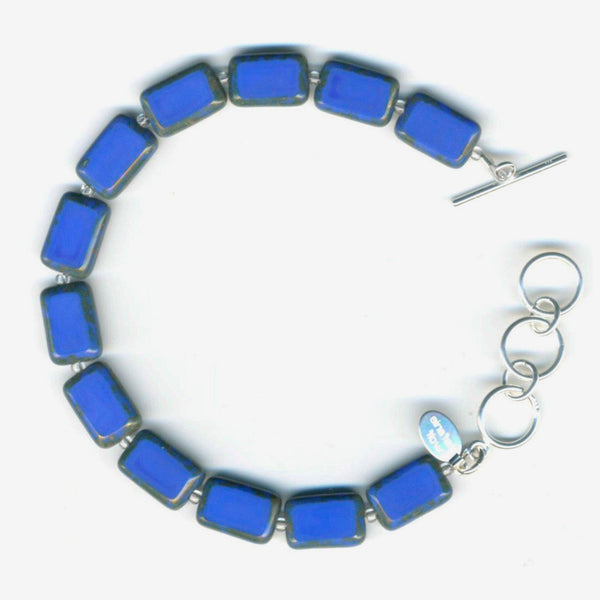 Stefanie Wolf Designs: Bracelet: 1-Strand Trilogy, Periwinkle