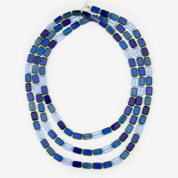 Stefanie Wolf Designs: Necklace: Trilogy, 60" True Blue