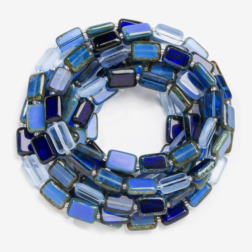 Stefanie Wolf Designs: Necklace: Trilogy, 60" True Blue