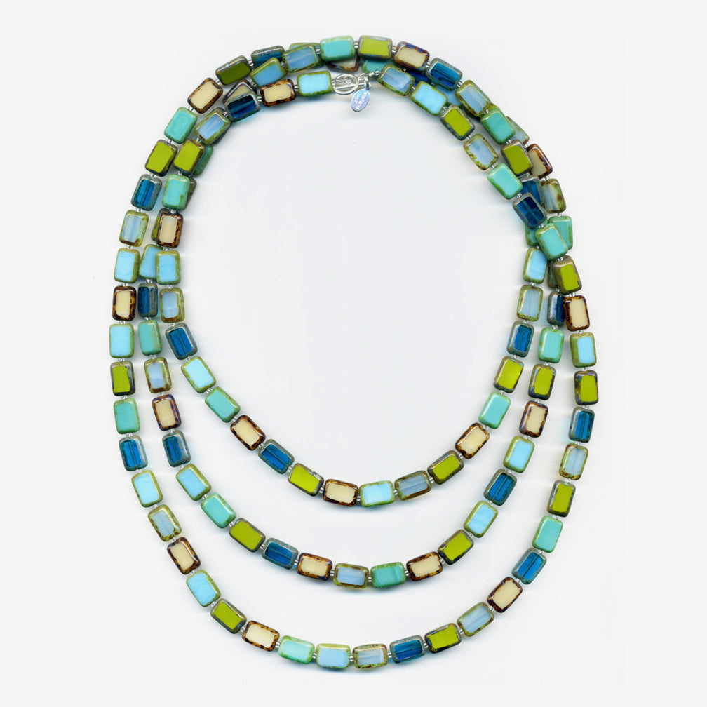 Stefanie Wolf Designs: Necklace: Trilogy, 60" Tide Pools Mix