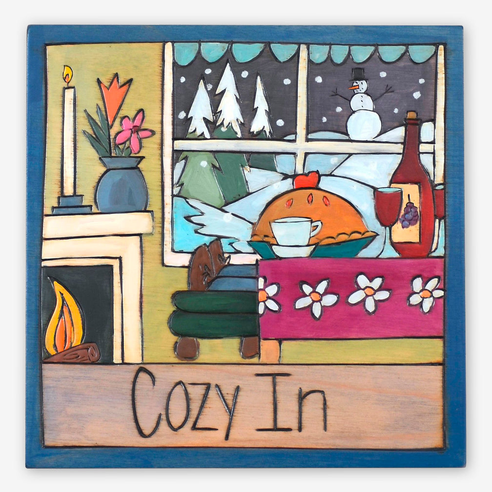Sticks: Small Plaque: Cozy In (interior)
