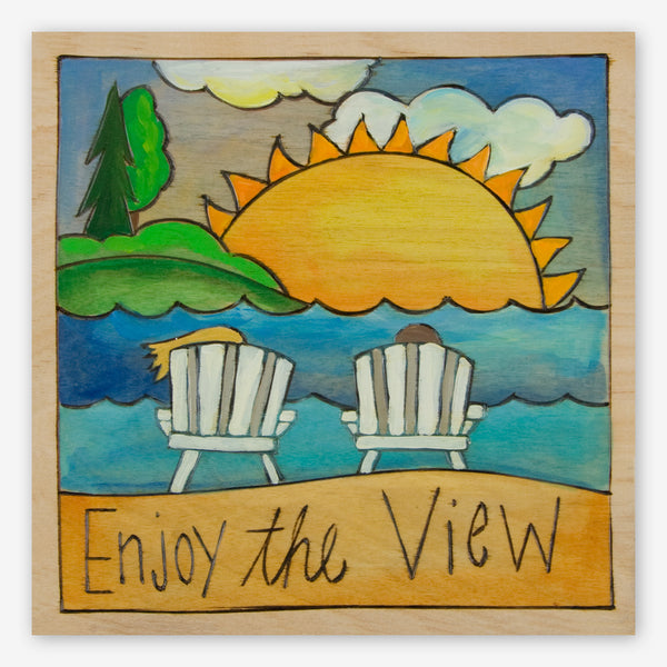 Sticks: Small Plaque: Enjoy the View