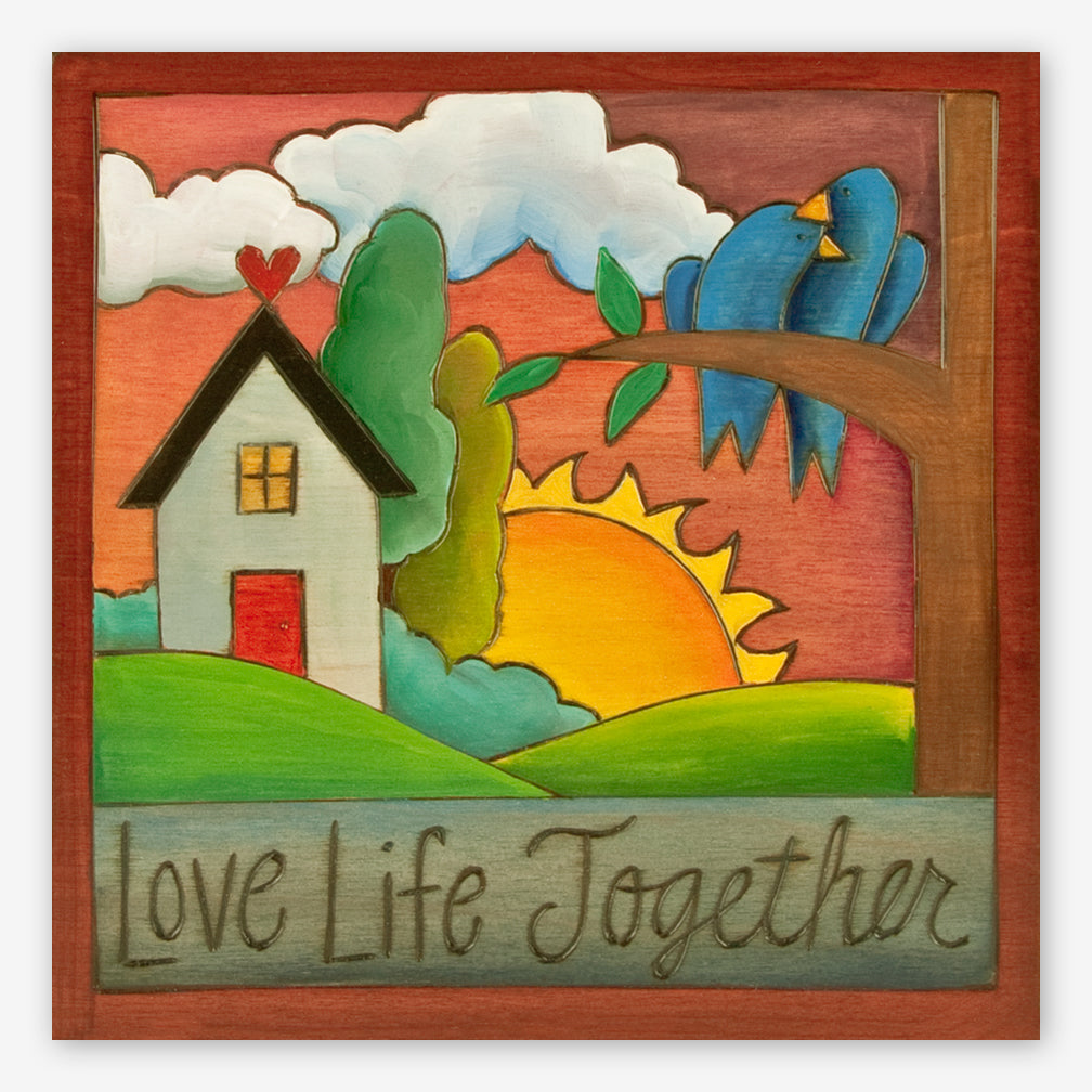 Sticks: Small Plaque: Love Life Together