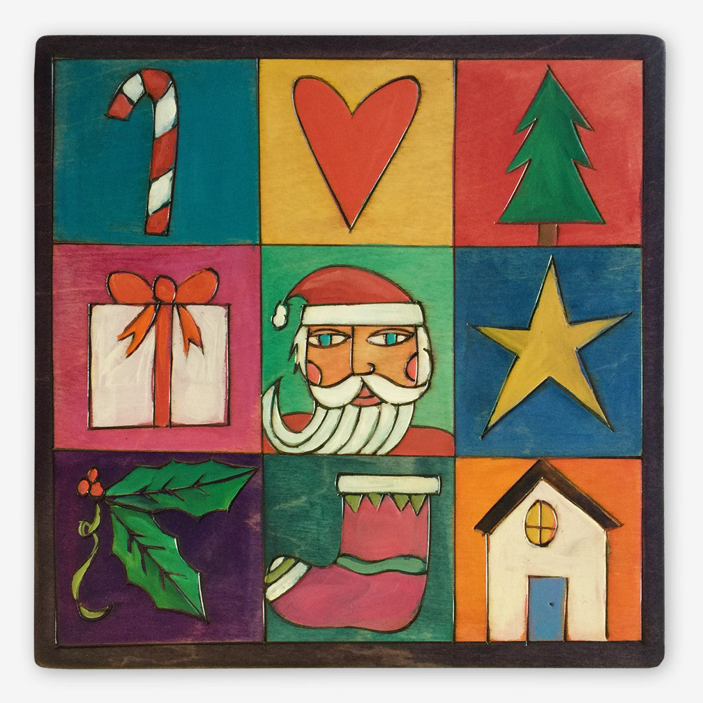 Sticks: Small Plaque: Love the Holidays