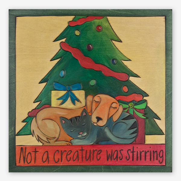 Sticks: Large Plaque: Not a Creature Was Stirring