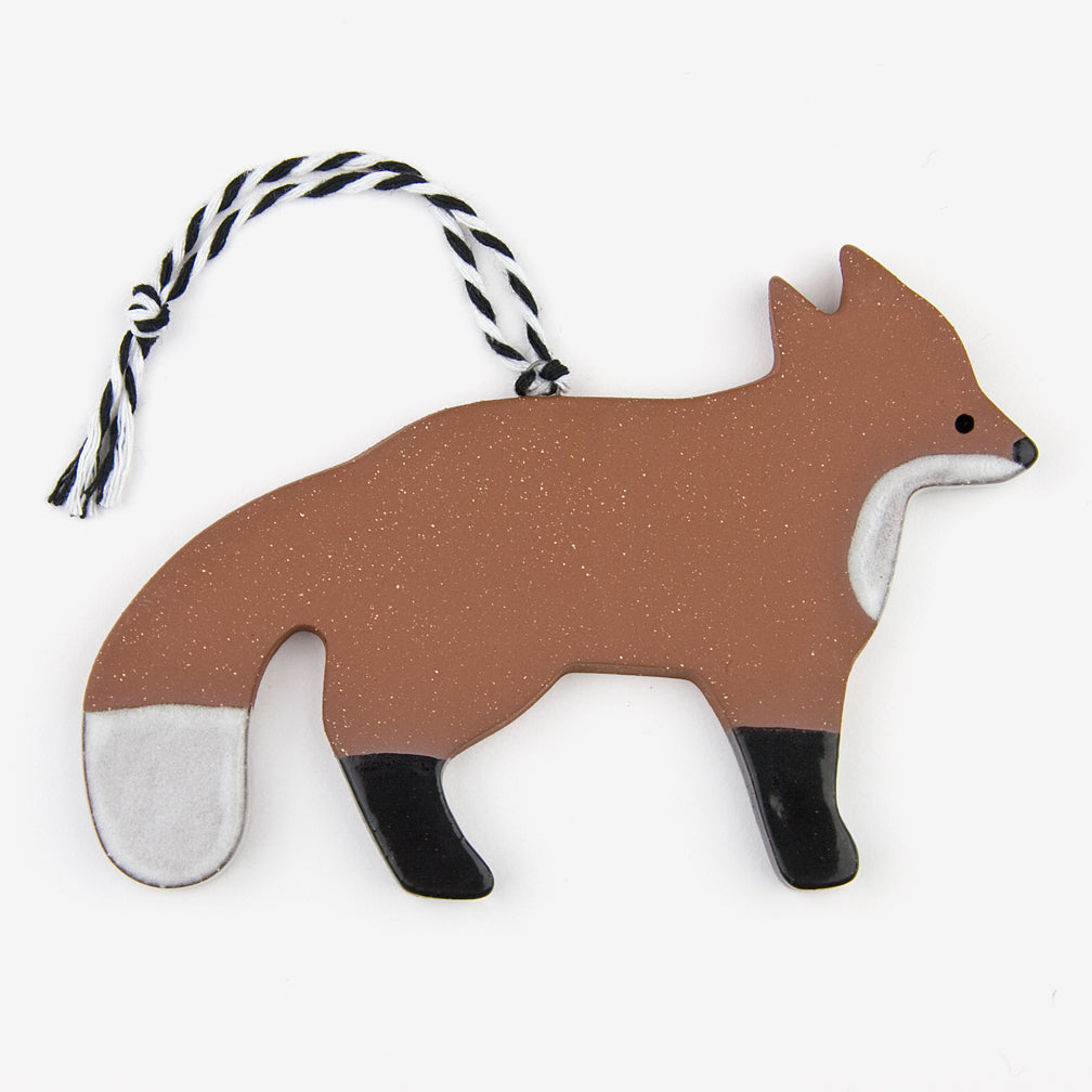Tasha McKelvey: Ceramic Fox Ornament