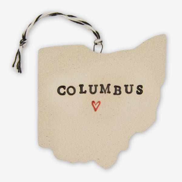 Tasha McKelvey: Ceramic Columbus, Ohio Ornament