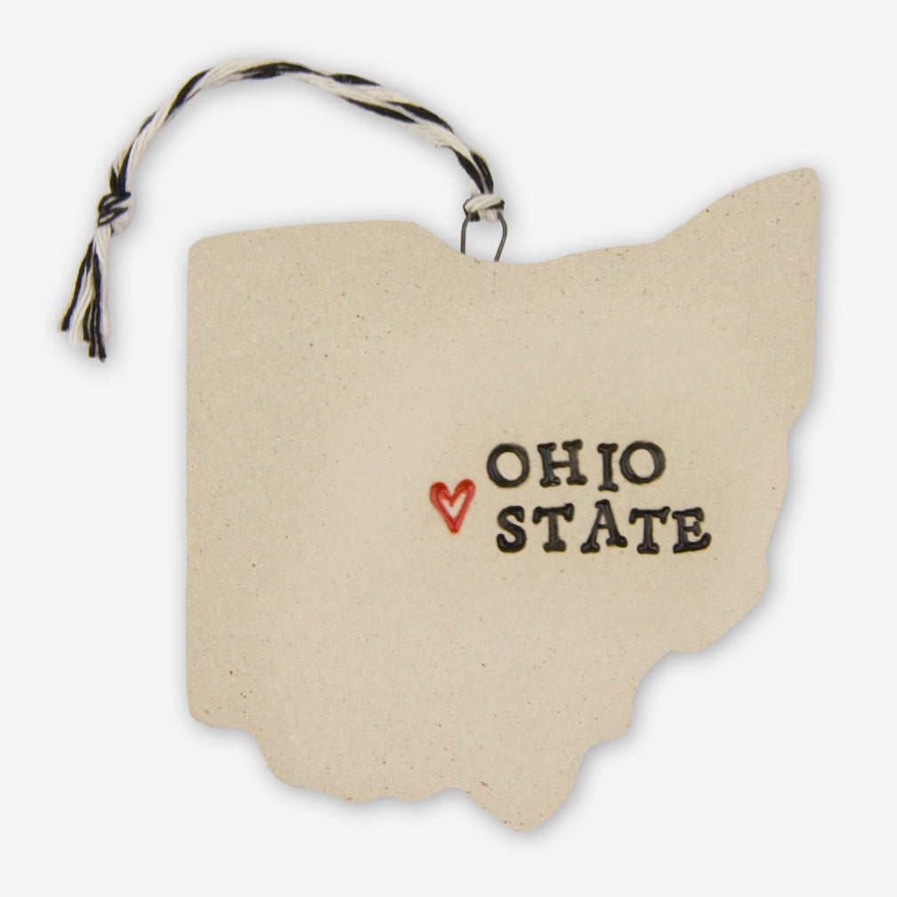 Tasha McKelvey: Ceramic Ohio State Ornament
