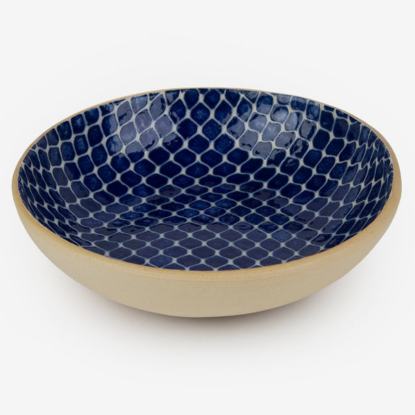 Terrafirma Ceramics: 8" Bowl: Taj Cobalt