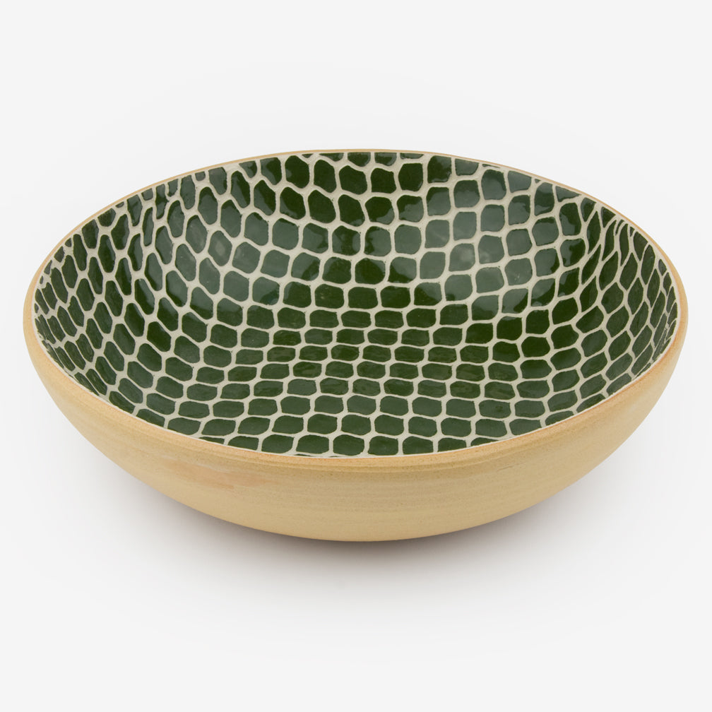 Terrafirma Ceramics: 8" Bowl: Taj Pine