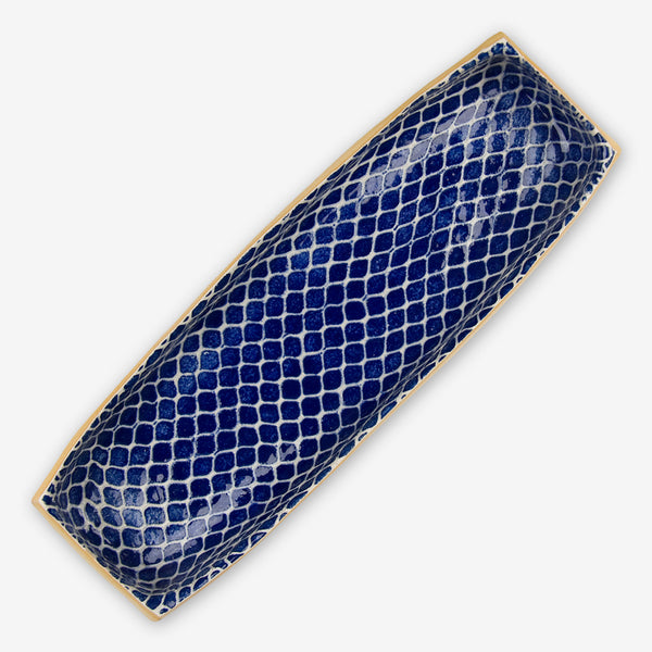 Terrafirma Ceramics: Canoe: Taj Cobalt