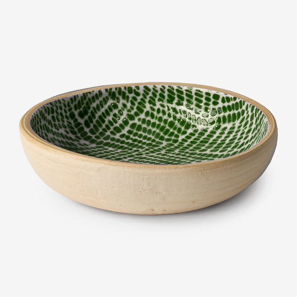 Terrafirma Ceramics: Fruit Dessert Bowl: Braid Pine