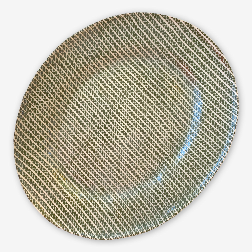 Terrafirma Ceramics: Medium Oval Platter: Strata Pine
