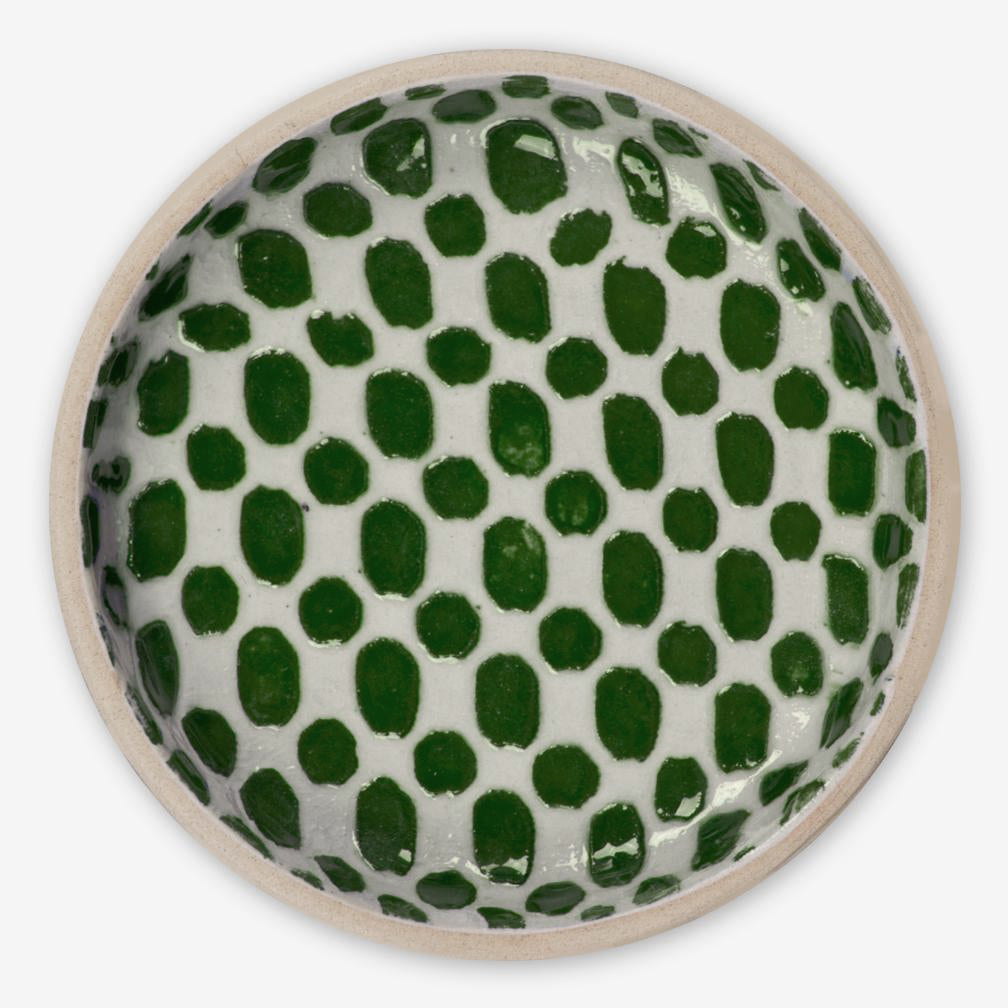 Terrafirma Ceramics: Wine Coaster: Dot Pine