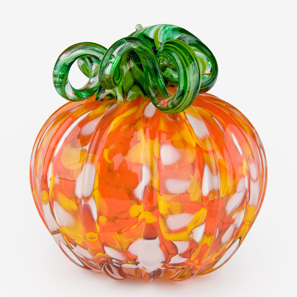 The Glass Forge: Large Pumpkin: Candy Corn