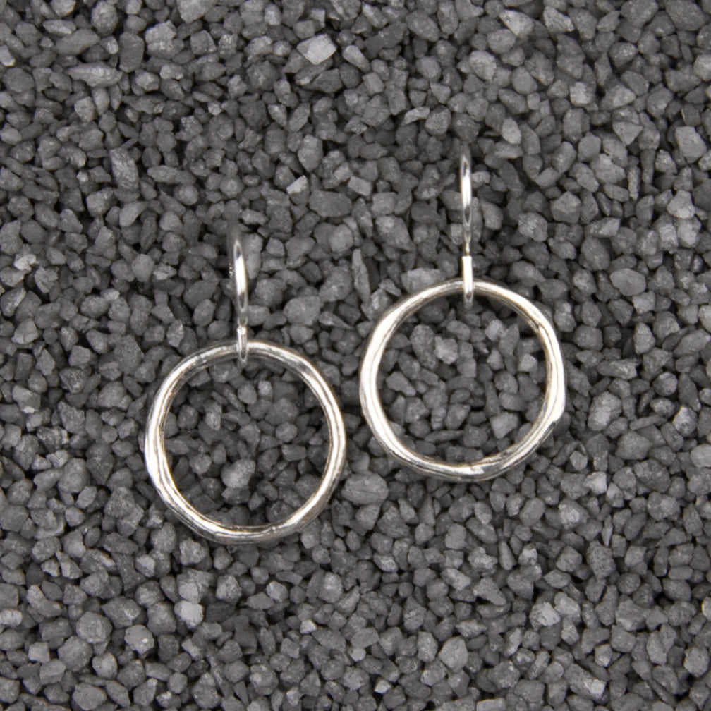 Zina Kao Exclusives Wire Earrings: Twiggy Ring Small, Silver