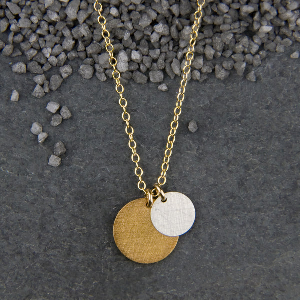 Zina Kao Exclusives Necklace: Double Dot, Mostly GoldZina Kao Exclusives Necklace: Double Dot, Mostly Gold
